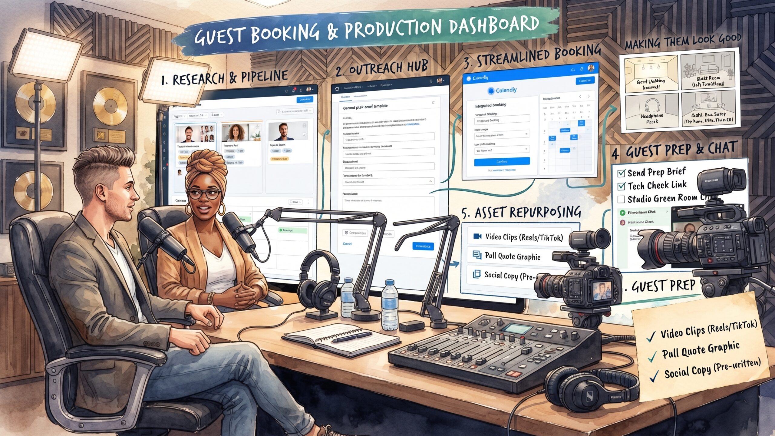 How to Book a Podcast Guest and Make Them Look Good